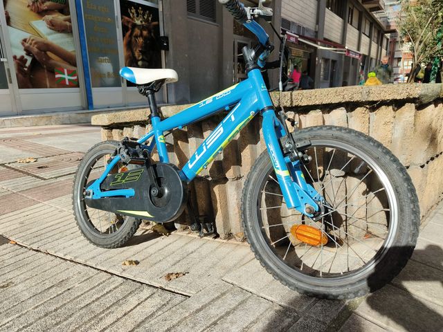 Bicicleta infantil WST Elegant 16' azul