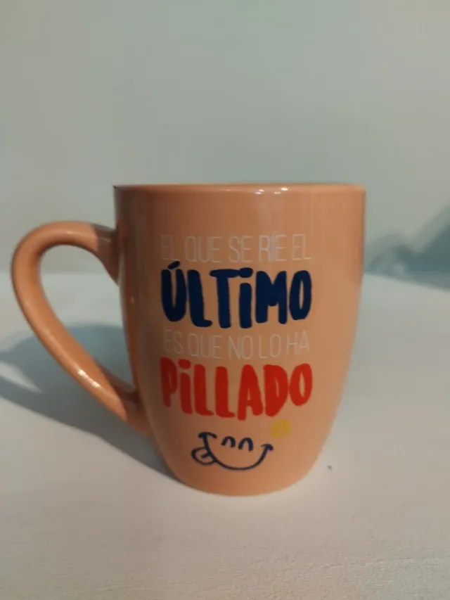 Taza de cerámica con mensaje divertido