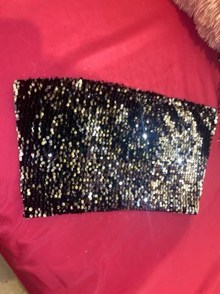 Top de banda lentejuelas para fiestas