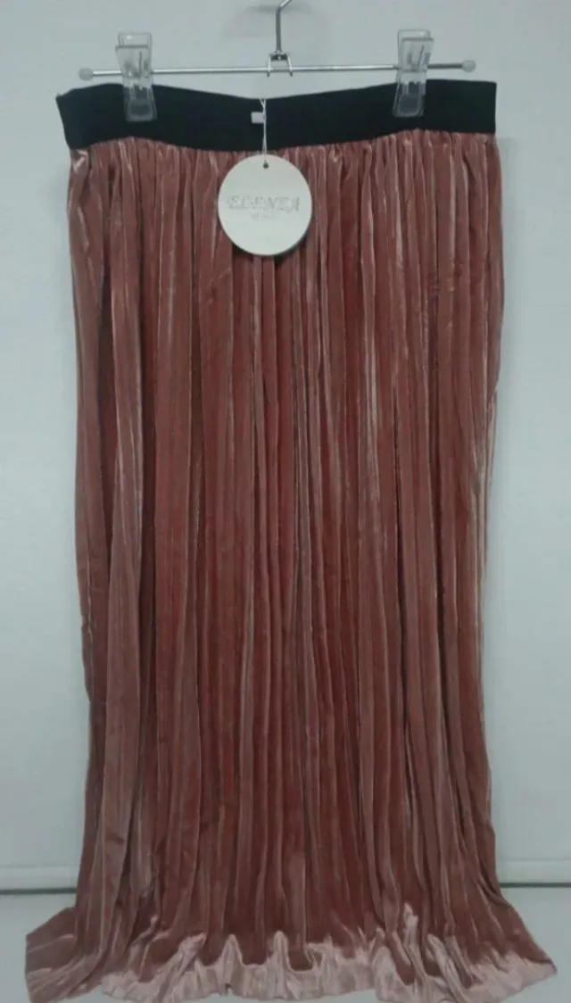 Falda plisada terciopelo Elenza Talla M-L