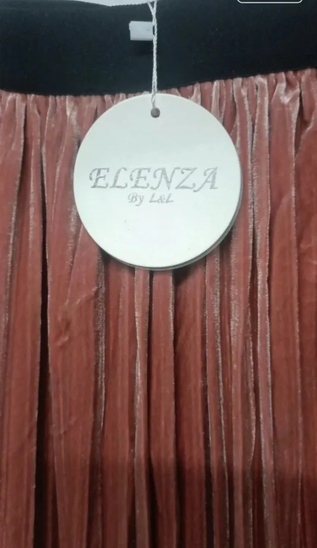 Falda plisada terciopelo Elenza Talla M-L