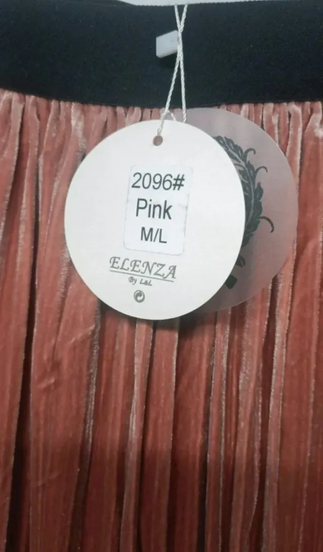 Falda plisada terciopelo Elenza Talla M-L