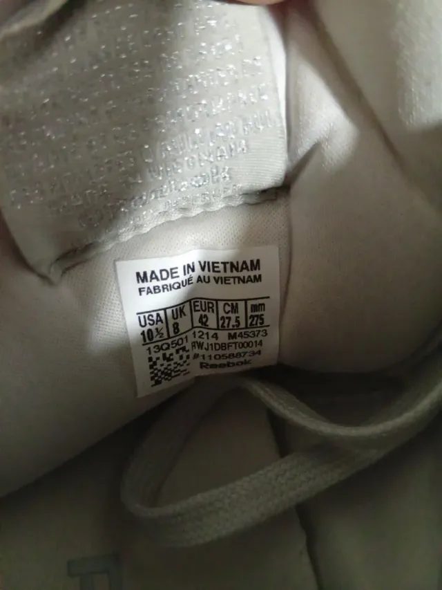 Reebok Mujer Gris/Blanco