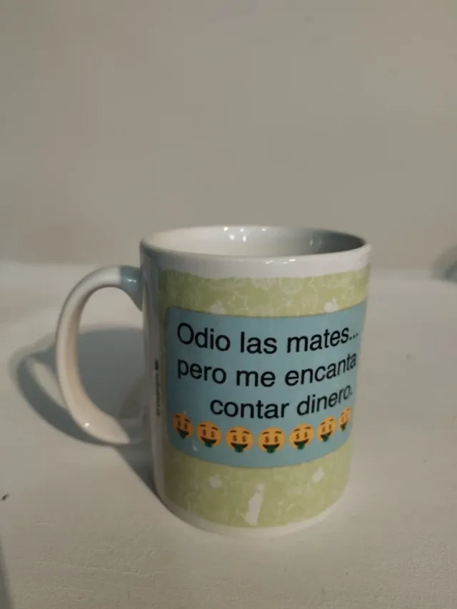 Taza con asa emoji dinero