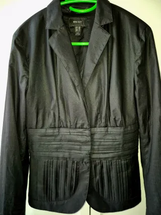 Chaqueta Mango Algodón Negra