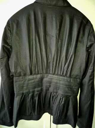 Chaqueta Mango Algodón Negra