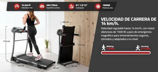 Cinta de Correr FITFIU Fitness MC200 Plegable