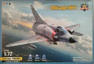 Maqueta del avión Mirage III C Modelsvit #72061