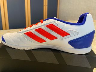 Zapatillas Adidas Fútbol Sala Blancas Naranja 43