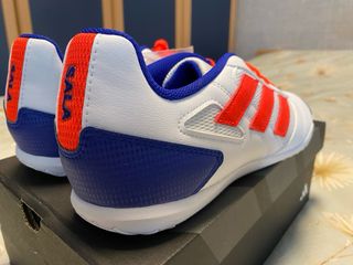 Zapatillas Adidas Fútbol Sala Blancas Naranja 43