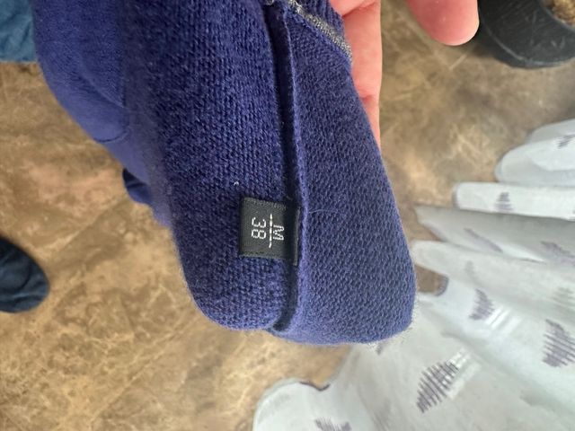 Jersey Massimo Dutti Azul cuello en pico Talla M