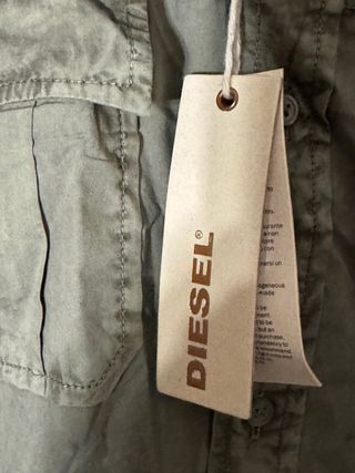 Camisa kaki manga corta Diesel