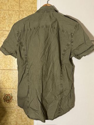 Camisa kaki manga corta Diesel