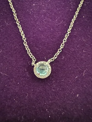 Collar Aristocrazy Plata con Diamantes y Topacio A