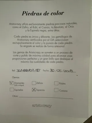 Collar Aristocrazy Plata con Diamantes y Topacio A