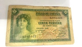 Lote Billetes Pesetas España (1938-1954)