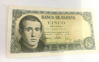 Lote Billetes Pesetas España (1938-1954)