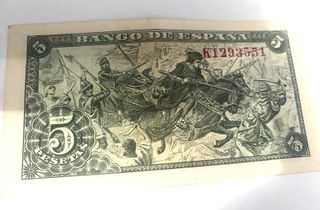 Lote Billetes Pesetas España (1938-1954)