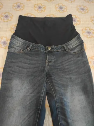 Vaquero premamá Talla 40 Azul