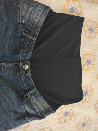 Vaquero premamá Talla 40 Azul