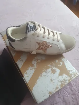 Zapatillas Golden Goose Blanca dorada