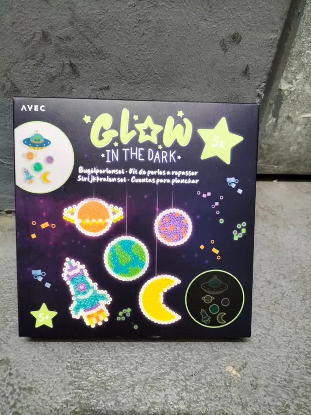 Kit de perlas Hama Glow in the Dark