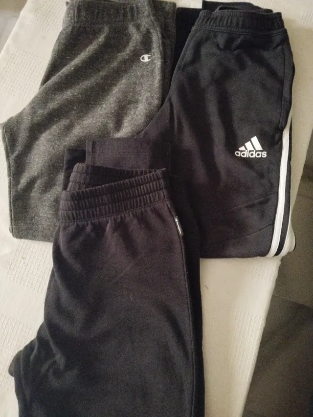 Pantalones chándal Adidas y Champion Talla 15/16