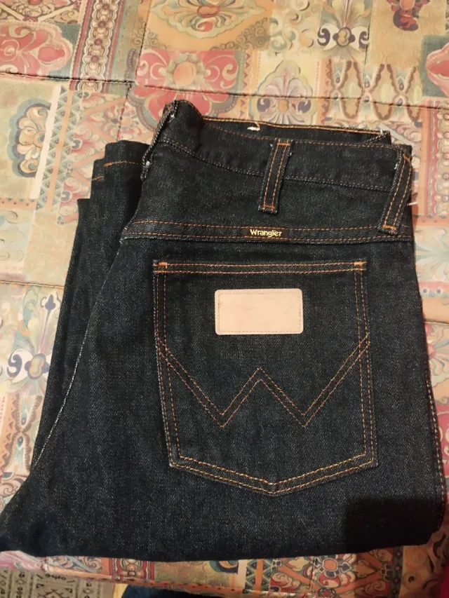 Vaqueros Wrangler Caballero Azul