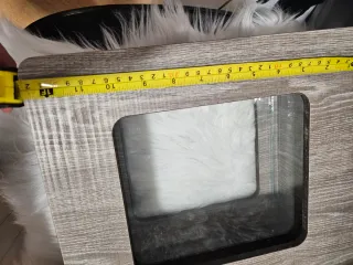 Pecera de madera y cristal