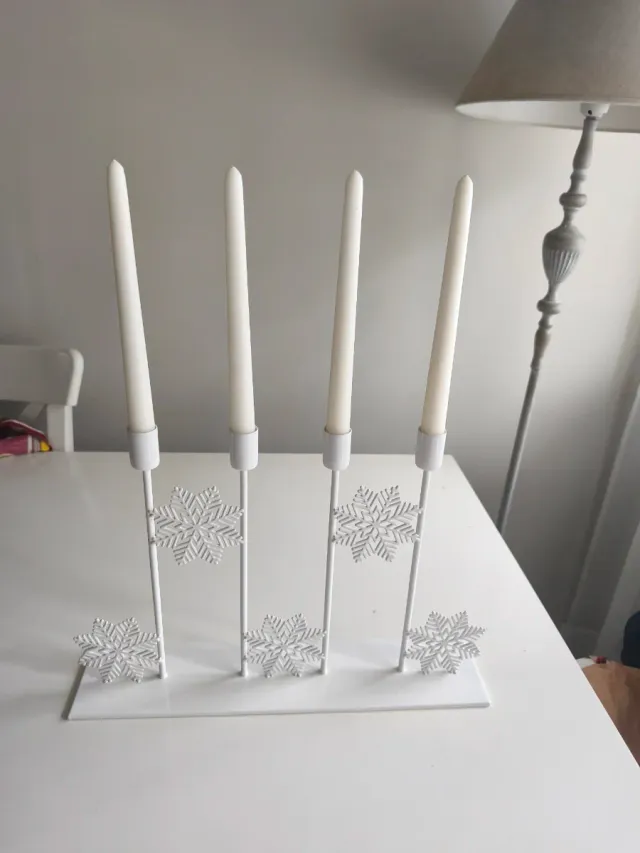 Candelabro Navidad Ikea Copos Nieve
