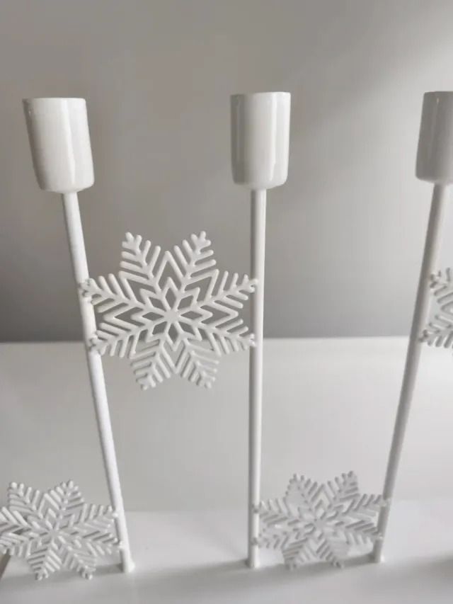 Candelabro Navidad Ikea Copos Nieve
