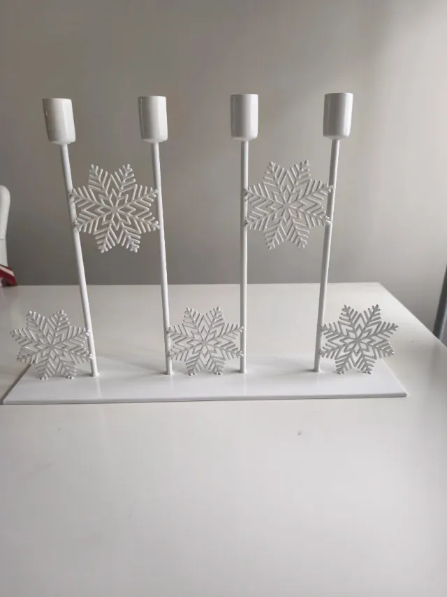 Candelabro Navidad Ikea Copos Nieve