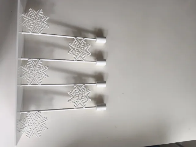 Candelabro Navidad Ikea Copos Nieve