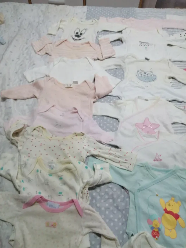 Lote 30 Bodis Bebé Manga Larga