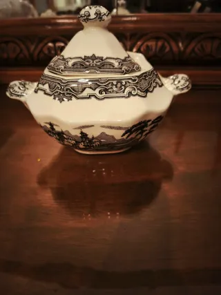 Cafetera y azucarero La Cartuja de Sevilla