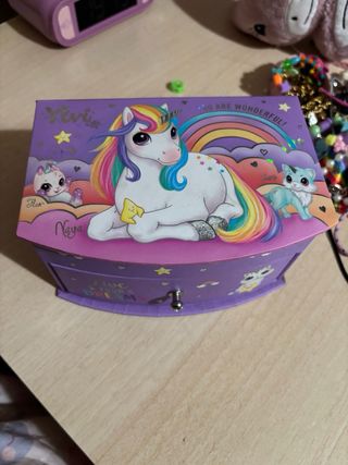 Joyero infantil unicornio y gatitos