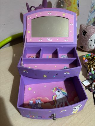 Joyero infantil unicornio y gatitos