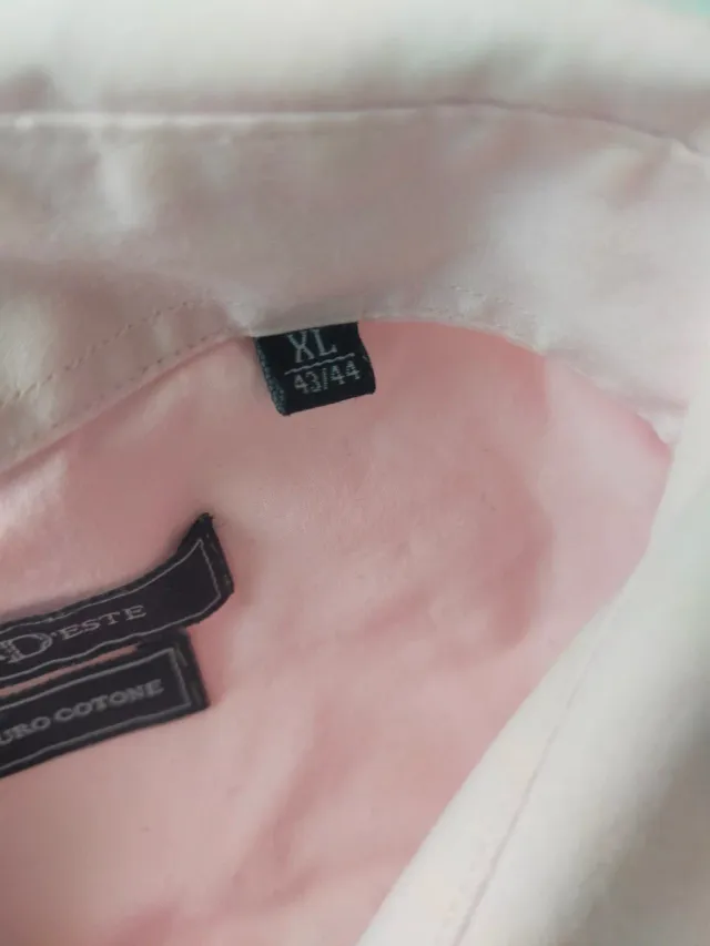 Camicia uomo manica lunga color rosa pallido