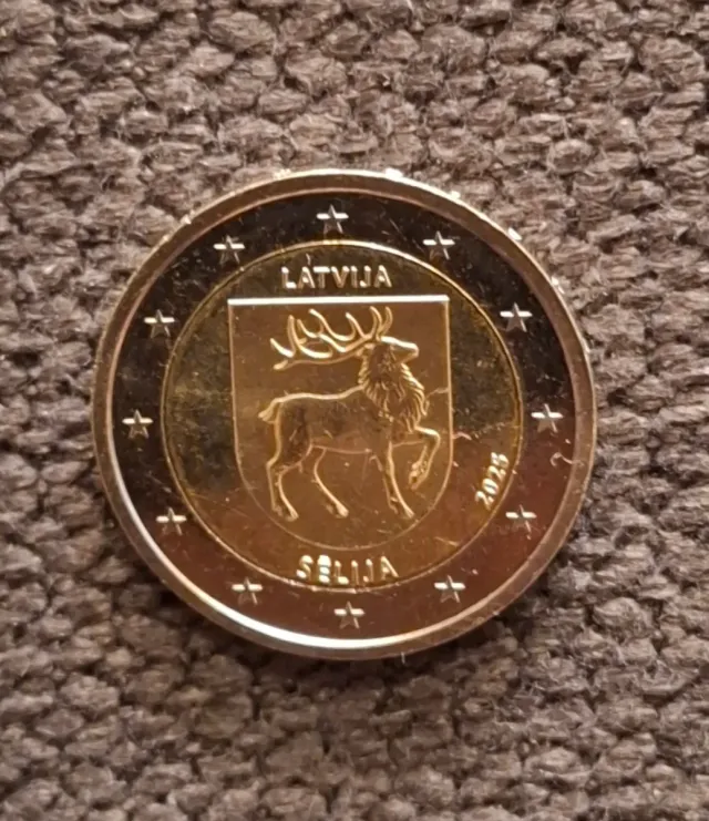 Moneda Conmemorativa Letonia 2025 S/C.