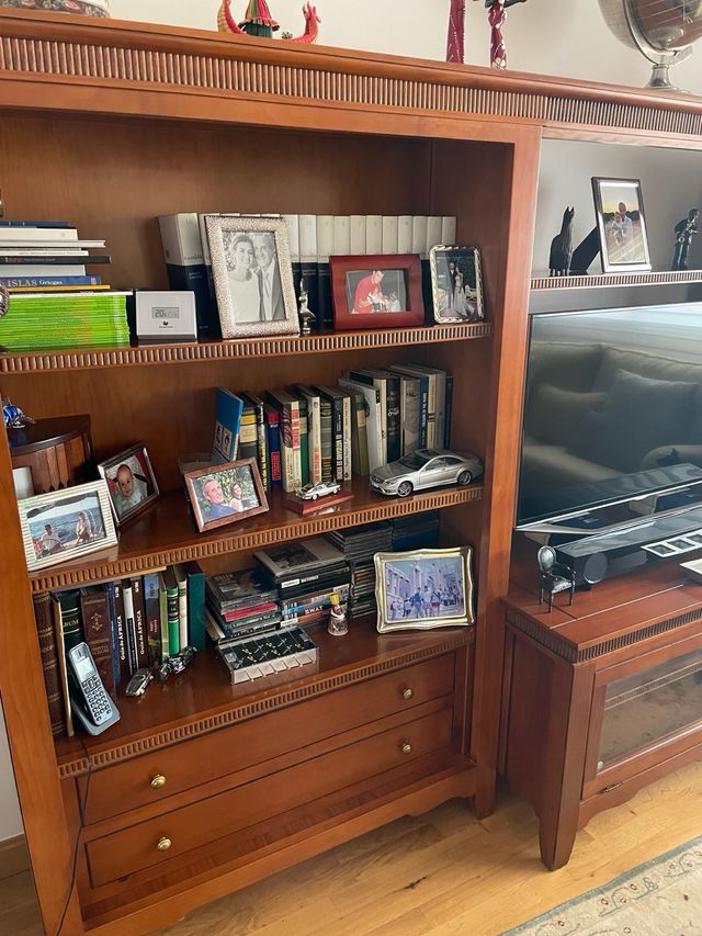 Librería modular madera 3 cuerpos
