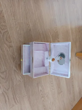 Joyero Primera Comunión Rosa y Dorado