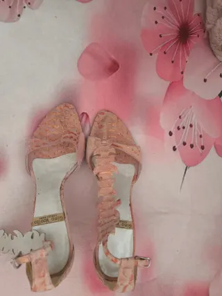 Zapatos de fiesta Gino Vaello rosa claro