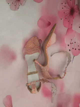 Zapatos de fiesta Gino Vaello rosa claro