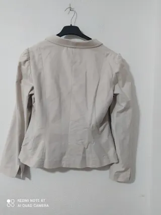 Blazer H&M Beige Doble Botonadura
