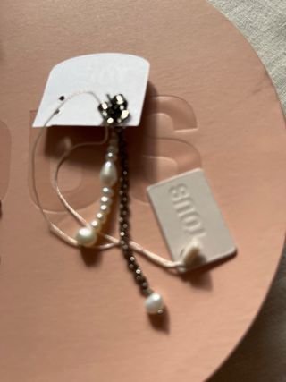 Pendientes Tous Perlas y Cadena