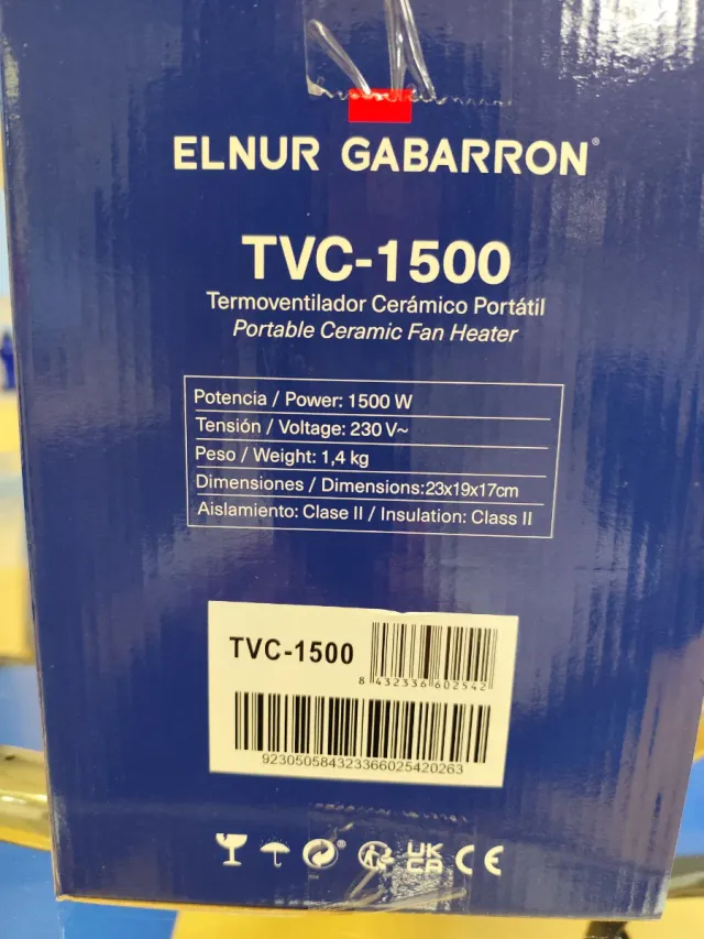 NUEVO Calefactor Elnur Gabarron TVC-1500