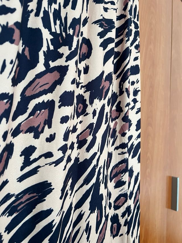 Falda larga estampada animal print