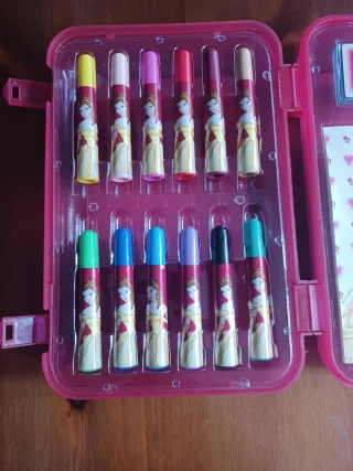 Valigetta Belle Disney con pennarelli e timbri