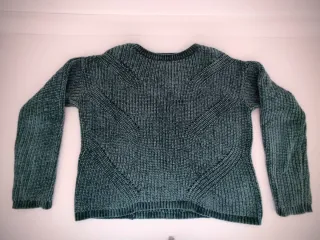 Jersey punto mujer verde talla XS