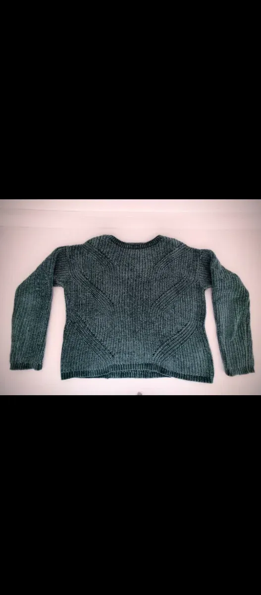 Jersey punto mujer verde talla XS